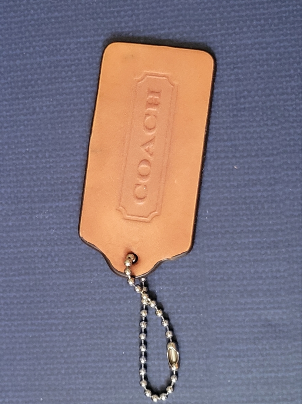 Vintace Coach Leather HangTag in British Tan